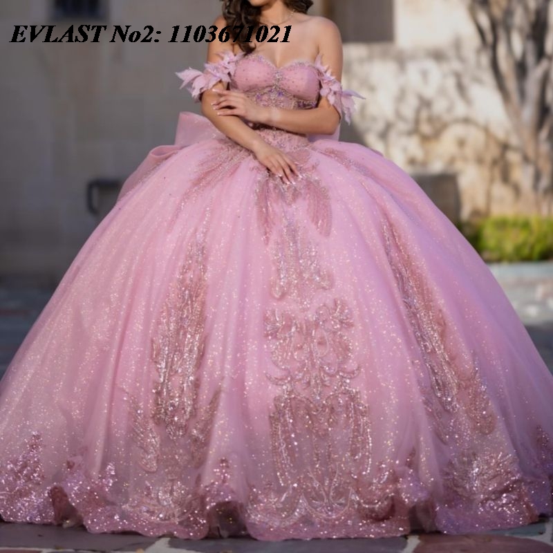 Tassel Fringe Trim - EVLAST Sukienka Quinceañera w stylu meksykańskim,