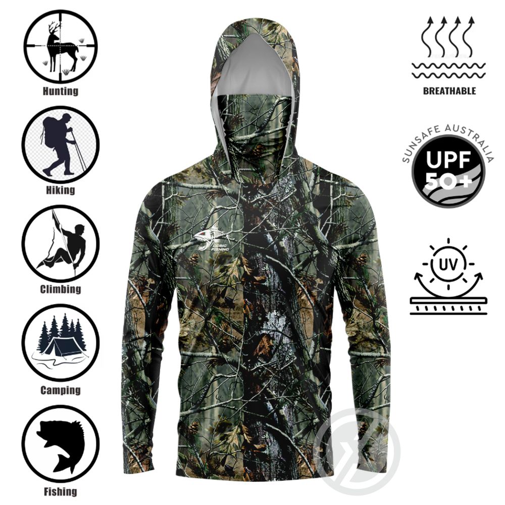 Embellish Knit - Koszula wędkarska z kapturem UPF50+ z