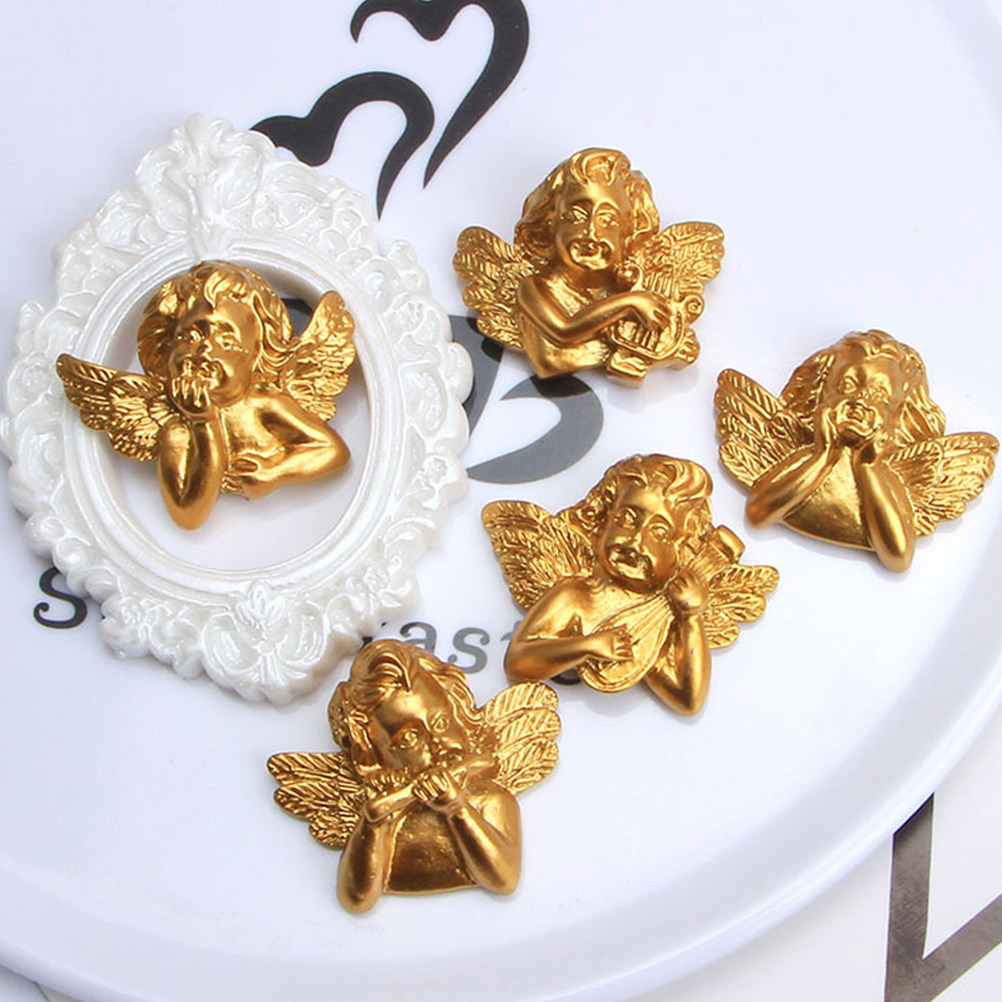 Craft Embellishment - 15 szt. Żywiczne Aniołki Akcesoria Rękodzieło