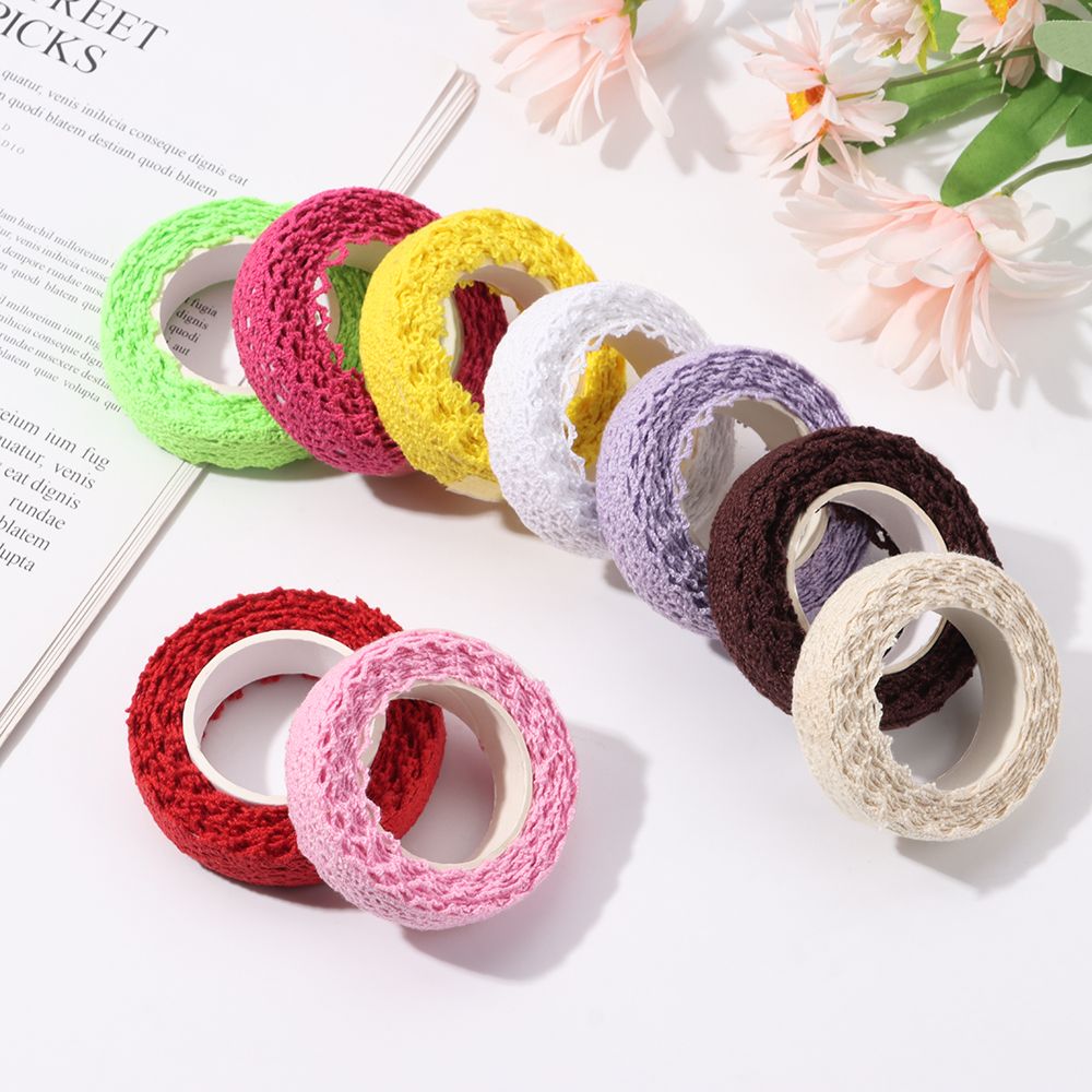 Lace Ribbon Trim - 2 jardy/rolka Dekoracje ślubne DIY Rękodzieło