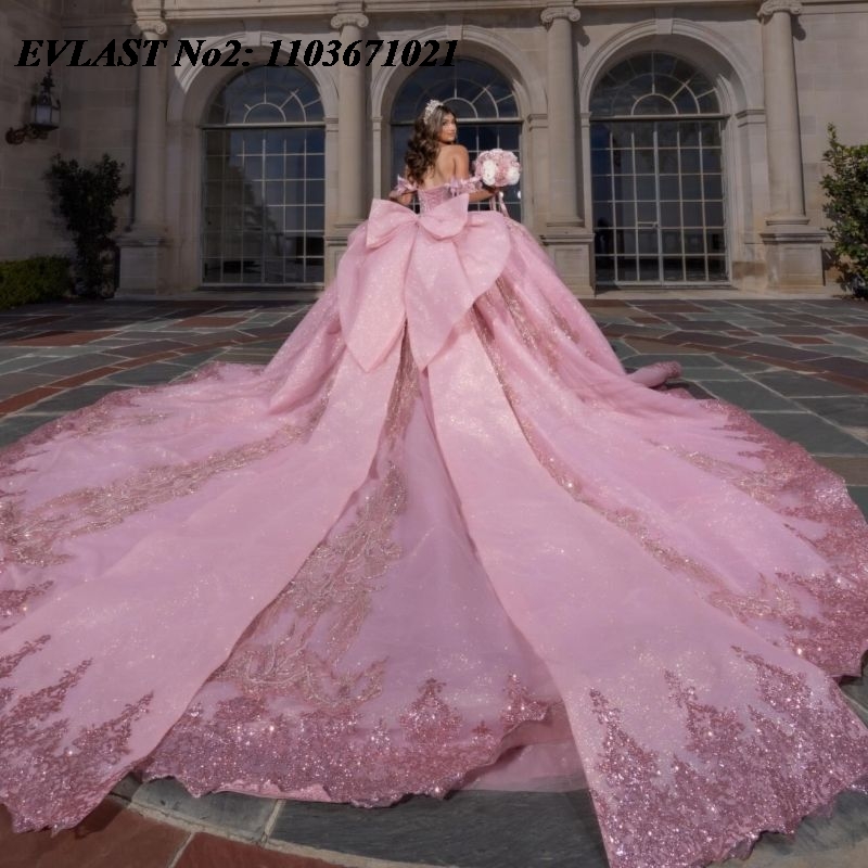 EVLAST Sukienka Quinceañera w  – Tassel Fringe Trim recenzja i cena