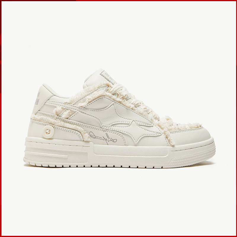 Białe buty do skateboardingu d – Tassel Fringe Trim recenzja i cena