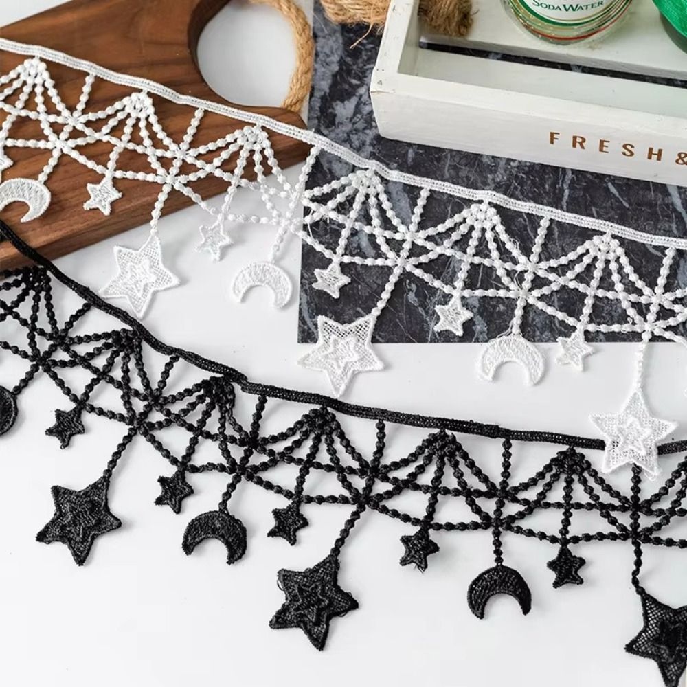 Czarno-biała koronkowa taśma o – Lace Ribbon Trim recenzja i cena