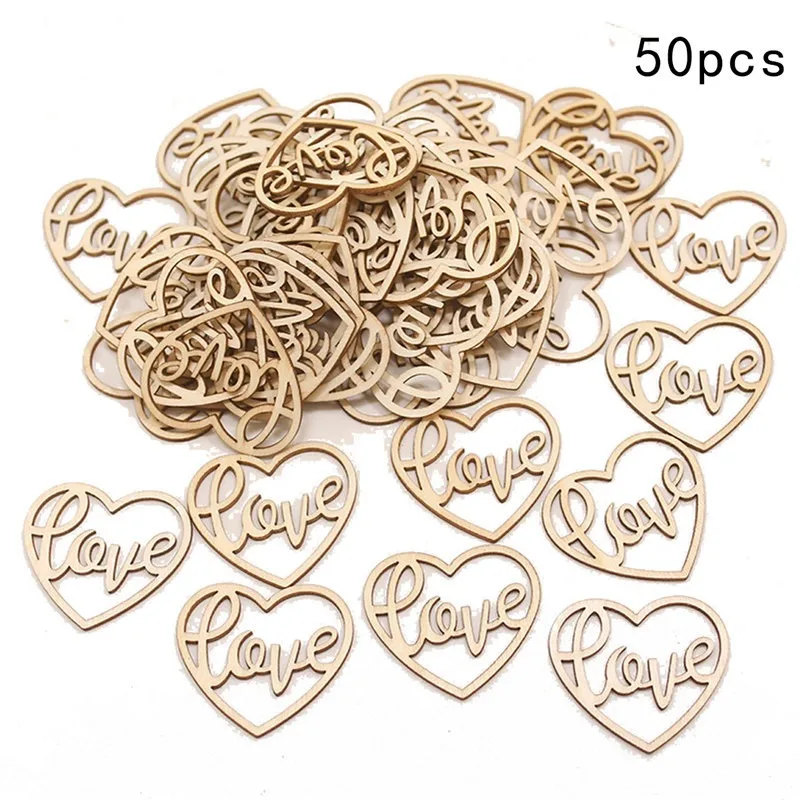 50 szt. Drewniane ozdoby w ksz – Craft Embellishment recenzja i cena
