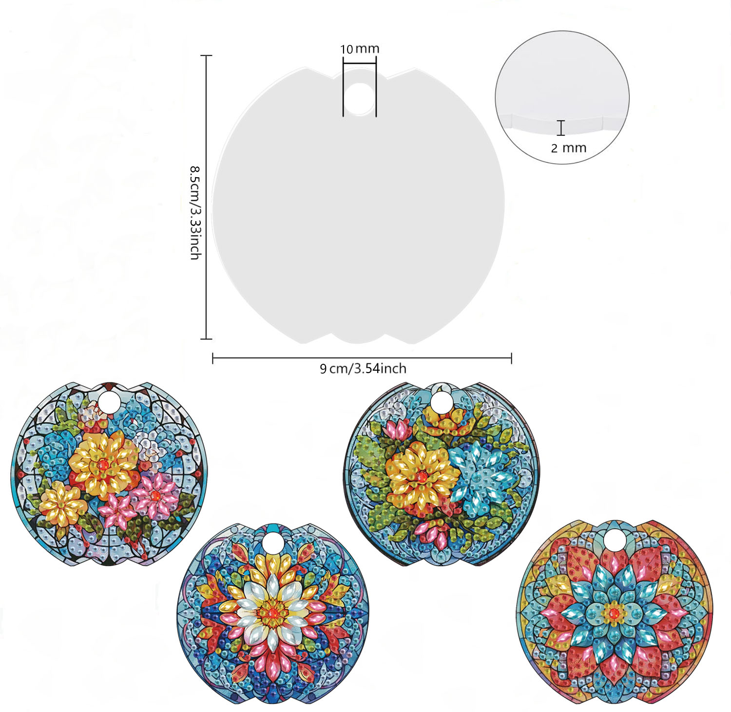 4-częściowy kwiatowy zestaw do – Craft Embellishment recenzja i cena