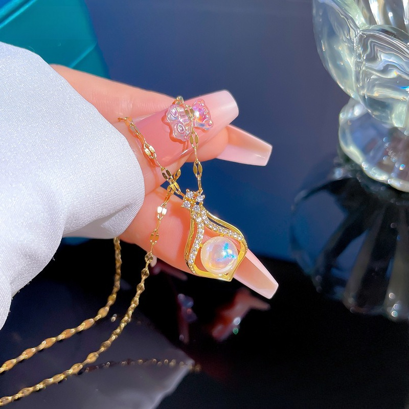 Elegancki damski naszyjnik z p – Pearl Trim Chain recenzja i cena