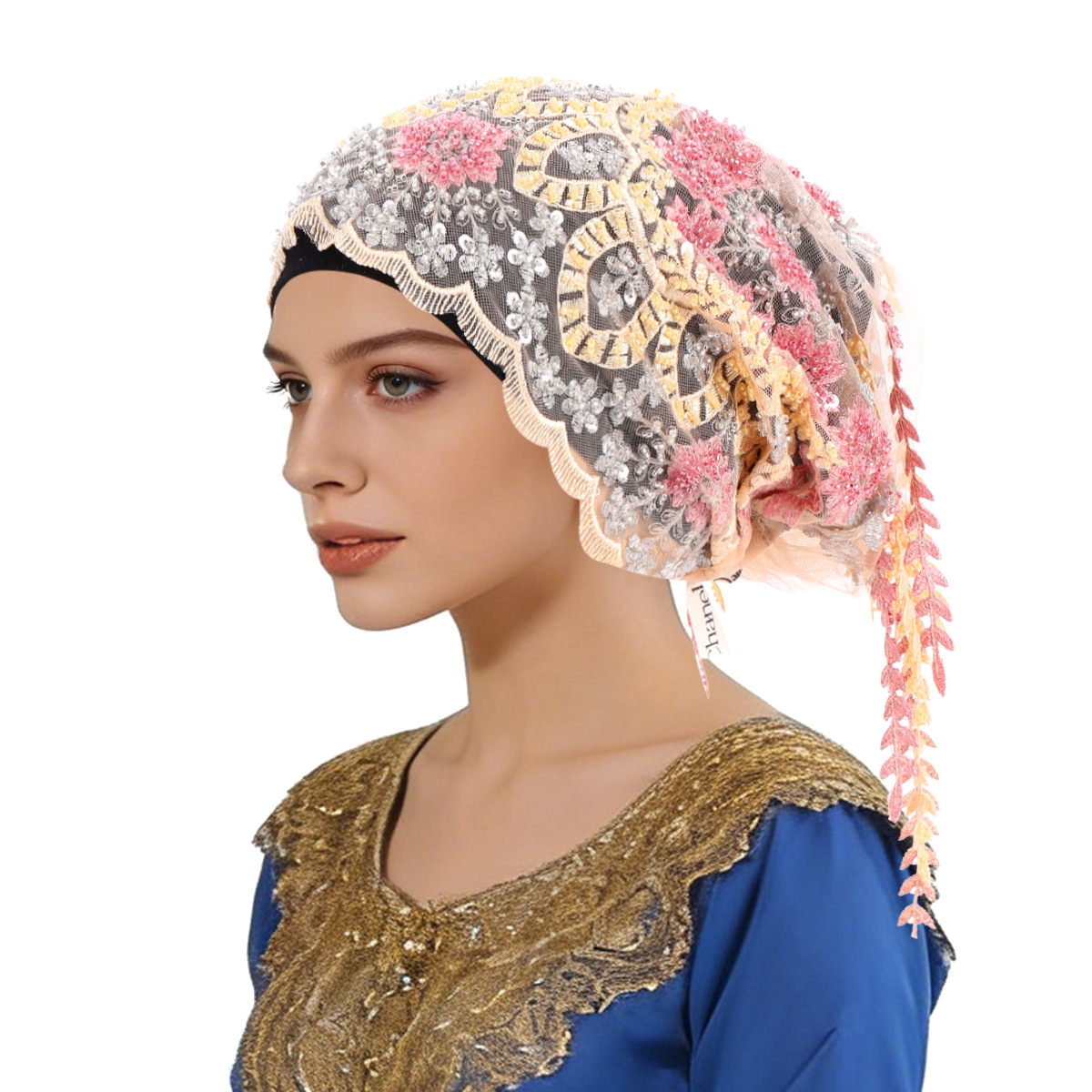 Nowa etniczna chusta na głowę  – Tassel Fringe Trim recenzja i cena