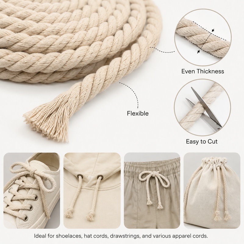 5M 5-20mm Bawełniana Skręcona  – Cord Trim Twisted recenzja i cena